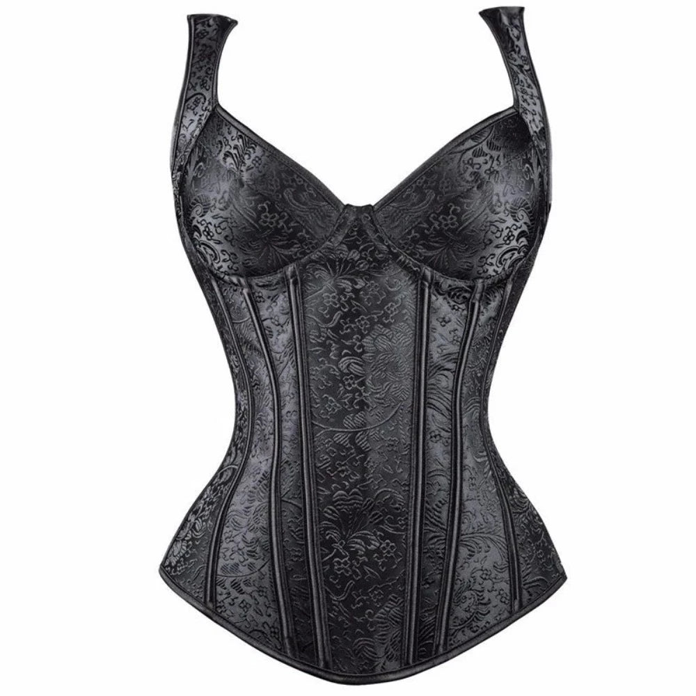 women corsets dark gothic everyday streetwear overbust leather corset ✈️ free.shipping