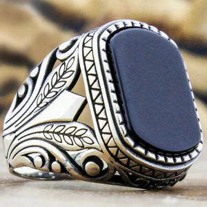 buy men's fashionable rings handcrafted antique silver color religious matted moonstone    jewellery everyday street wear celtic meteorit opal inlay rings fashionable hypoallergenic handcrafted unique jewelry hypoallergenic streetwear old style silver color artificial rings everyday fast free.shipping jewellery saleprices everyday.discount instagram pinterest 