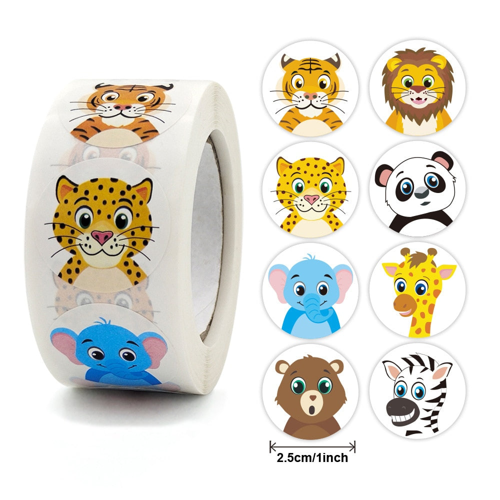 Everyday.Discount encourage reward decals for kids scrapbooking construction tiger cute birthday gifts toys children lion decal envelope sealing decals self adhesive packaging personalized decoration tiny decal custom sticky supporting stickersroll decals 
