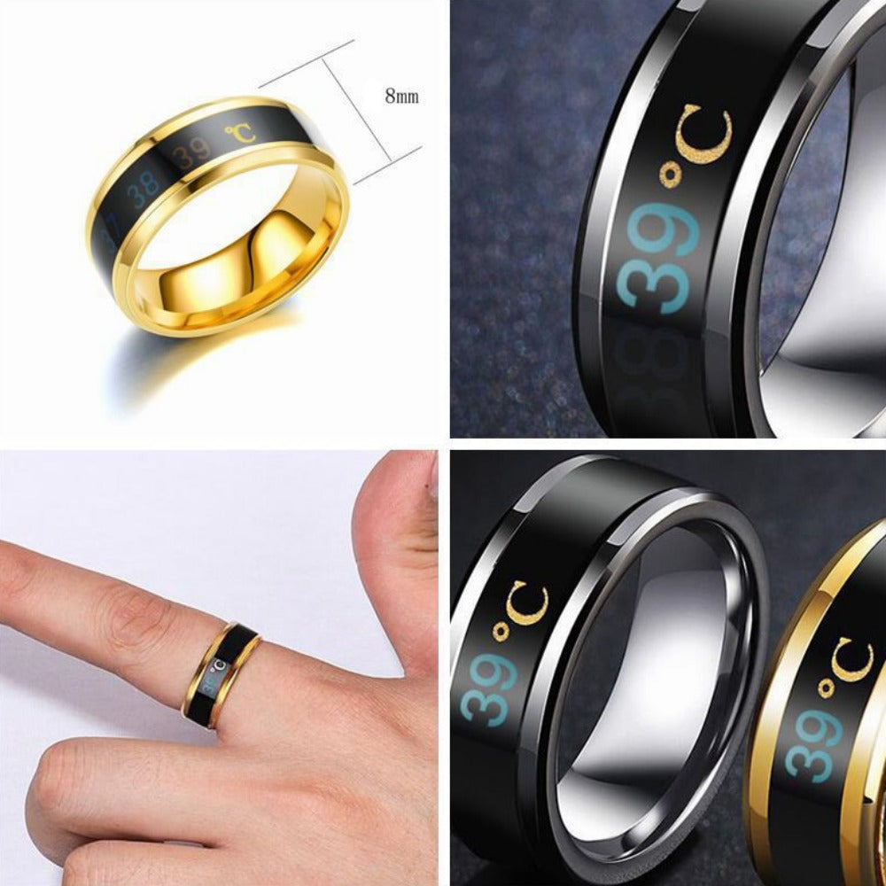 Everyday.Discount buy finger temperature rings tiktok facebook.customer rings with bodyheating measurements pinterest stainless fashionable silver blackcolor goldcolor rings instagram everyday streetwear fashionable men's jewelry rings free.shipping 