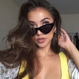 EveryDay.Discount women's cat eye shade for women fashionable sunglasses woman triangular cateye designed sunglasses 
