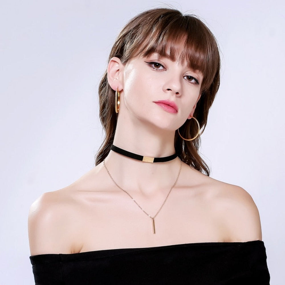 buy women's collar around neck pendants choker pinterest leather designed collar dangle necklace tiktok youtube videos women lightweight leather pendants necklaces facebookvs leather around neck necklace collar choker instagram womens jewelry moda necklace choker collar influencer teens summer bombshell collar fashionblogger artificial leather choker everyday free.shipping