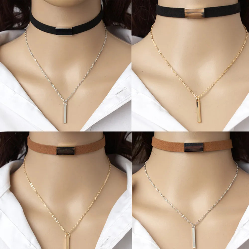 buy women's collar around neck pendants choker pinterest leather designed collar dangle necklace tiktok youtube videos women lightweight leather pendants necklaces facebookvs leather around neck necklace collar choker instagram womens jewelry moda necklace choker collar influencer teens summer bombshell collar fashionblogger artificial leather choker everyday free.shipping