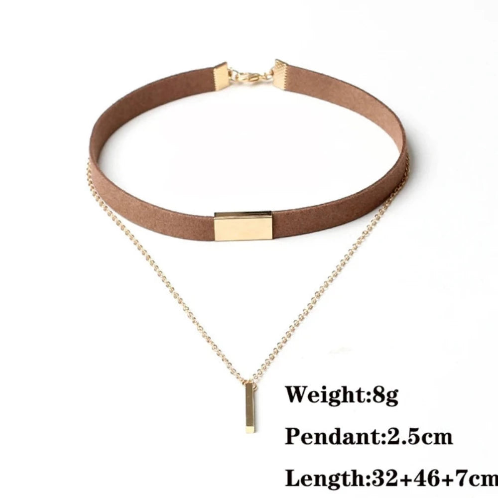 buy women's collar around neck pendants choker pinterest leather designed collar dangle necklace tiktok youtube videos women lightweight leather pendants necklaces facebookvs leather around neck necklace collar choker instagram womens jewelry moda necklace choker collar influencer teens summer bombshell collar fashionblogger artificial leather choker everyday free.shipping