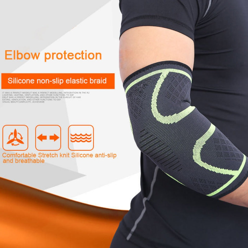 Everyday.Discount elbow braces elastic protective absorbing sweat sports basketball armsleeve elbowbrace 