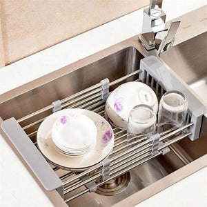 Everyday.Discount buy adjustable dish drainers expandable drying dishrack sink overlay stainless cutlery dish wash drying dishrack drainer instagram tiktok youtube viral videos vegetable washing telescopic sink drainer inlays washings drainer adjustable for various expandable dimension kitchen onlineshopping sink organizer hangover dishwash drainer