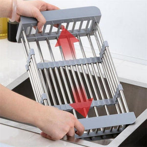 Everyday.Discount buy adjustable dish drainers expandable drying dishrack sink overlay stainless cutlery dish wash drying dishrack drainer instagram tiktok youtube viral videos vegetable washing telescopic sink drainer inlays washings drainer adjustable for various expandable dimension kitchen onlineshopping sink organizer hangover dishwash drainer