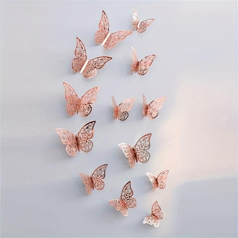 Everyday.Discount buy interior butterflies wallsticker decoration decals adhesive kitchen bedroom furniture cafe windows kids playroom walls ceiling realistic personalized decals instagram tiktok youtube videos fluoricent night glowing butterflies whimsical cute mural enhancements viral interior creative embellishments realistic decal decoration butterflies