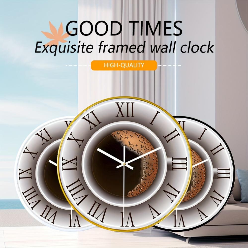 Everyday.Discount buy clock coffeecorner coffeetime decorative silent wallclock unique designed funny decorations bedroom kitchen analog wall clocks not loud thicking quartz movement frameless analog interior wall clock pendulum silent diy repair geometric cute onlineshopping beautiful inspiration personalised wallclock cute fashionista interior style