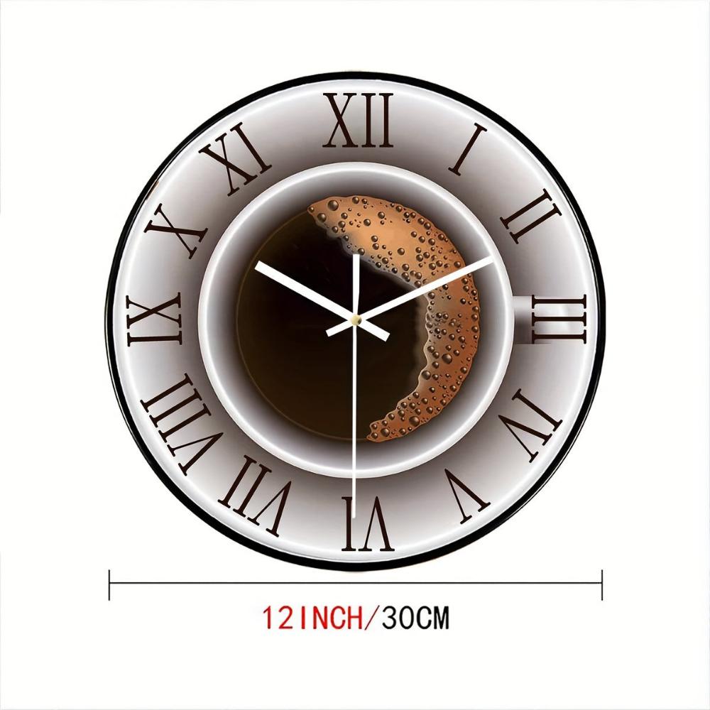 Everyday.Discount buy clock coffeecorner coffeetime decorative silent wallclock unique designed funny decorations bedroom kitchen analog wall clocks not loud thicking quartz movement frameless analog interior wall clock pendulum silent diy repair geometric cute onlineshopping beautiful inspiration personalised wallclock cute fashionista interior style