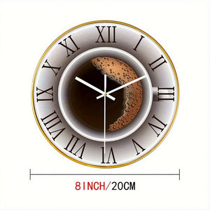 Everyday.Discount buy clock coffeecorner coffeetime decorative silent wallclock unique designed funny decorations bedroom kitchen analog wall clocks not loud thicking quartz movement frameless analog interior wall clock pendulum silent diy repair geometric cute onlineshopping beautiful inspiration personalised wallclock cute fashionista interior style