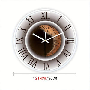 Everyday.Discount buy clock coffeecorner coffeetime decorative silent wallclock unique designed funny decorations bedroom kitchen analog wall clocks not loud thicking quartz movement frameless analog interior wall clock pendulum silent diy repair geometric cute onlineshopping beautiful inspiration personalised wallclock cute fashionista interior style
