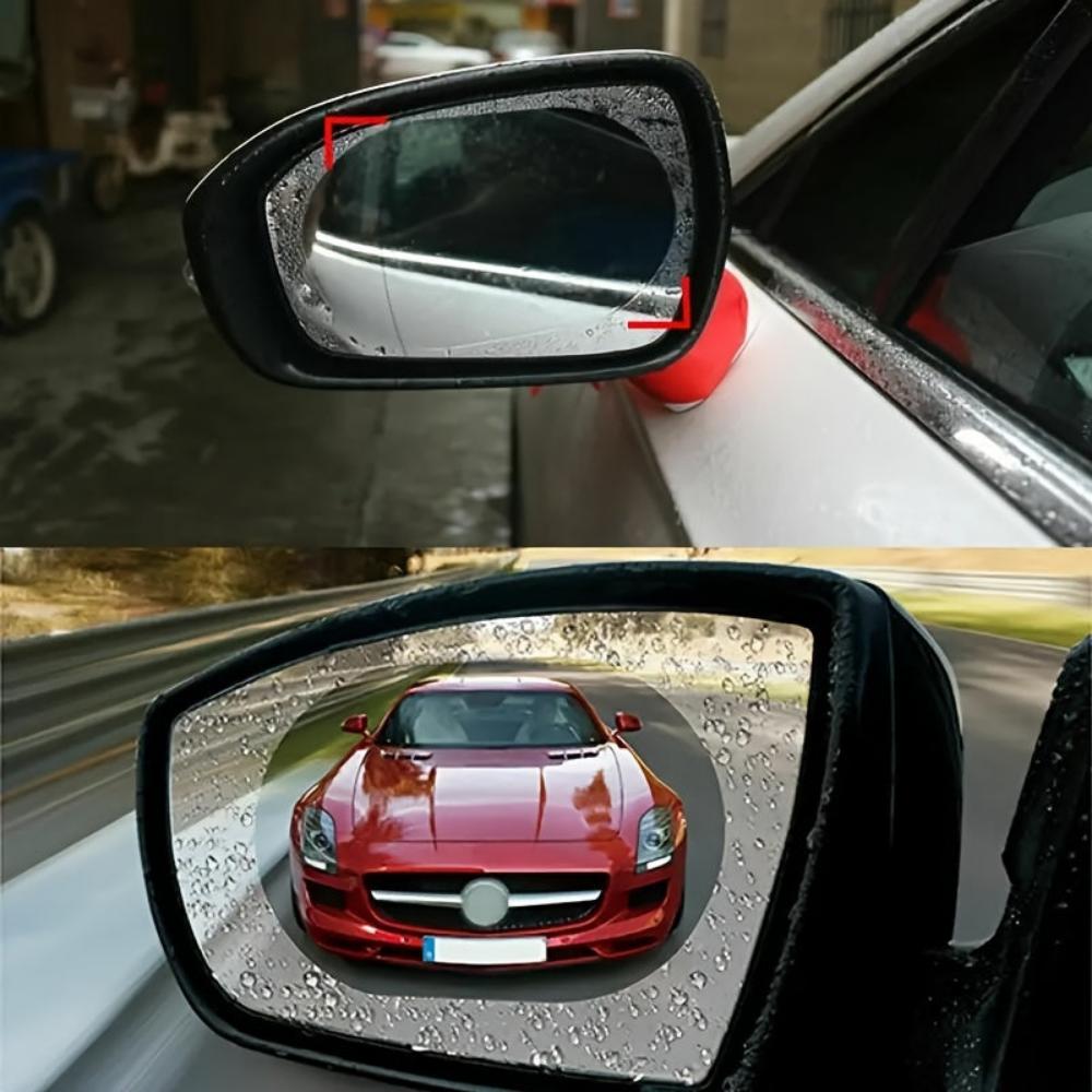Everyday.Discount buy car rearview mirror not glare fog protective rainproof shields viral carglass clear decals antifog self adhesive windows clear rearview side mirror carsticker   protective glass automotive parts weather-resistant instagram tiktok youtube viral videos vehicle cardrive guard visibility rainproof solution repellent optimized road visibility decal