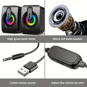 Everyday.Discount buy computer.speakers music gaming wired surround music.speaker experience quality music movies soundbox hear good outstanding musicspeakers cable connected pc.speaker dynamic quality instagram tiktok youtube videos electronic wired surround music soundbox onlineshopping outstanding technology stylish designed build