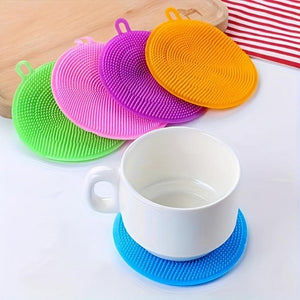 Everyday.Discount buy dish wash pads silicon brushes scrubbers multi purpose softcare scouring pads variety sponge eco friendly vegetable fruits vegetables washing versatile popular temperature resistance hygiene housekeeping household pads instagram tiktok youtube videos magic dishwash onlineshopping viral efficient effective dishes scrubbing