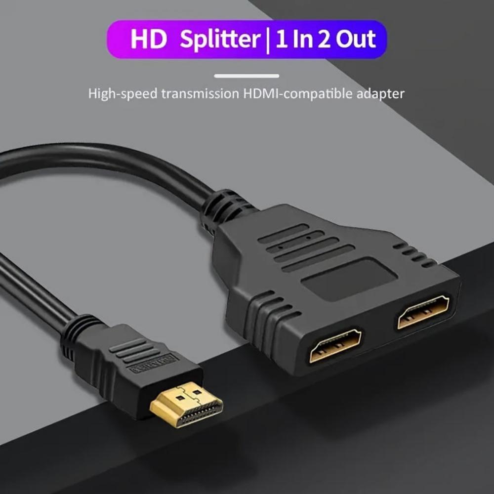 Everyday.Discount buy hdmi splitters cable extender xtra videos signal outputs ports for dual screens television devices duplicate hdmi signal outputs extended splitters one two instagram tiktok youtube fun viral entertaining videos quality hd signal switching devices  magic versatile news onlineshopping lifehack usage optimization streamings unpowered
