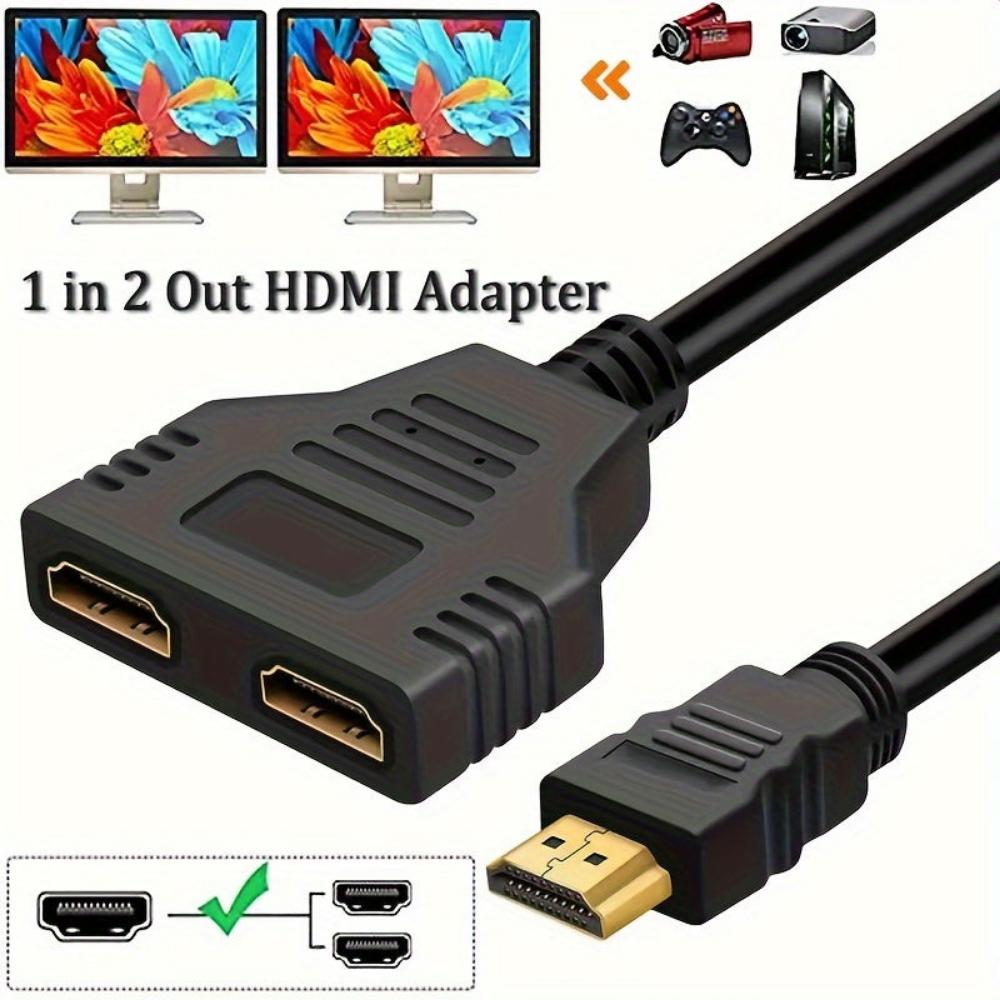 Everyday.Discount buy hdmi splitters cable extender xtra videos signal outputs ports for dual screens television devices duplicate hdmi signal outputs extended splitters one two instagram tiktok youtube fun viral entertaining videos quality hd signal switching devices  magic versatile news onlineshopping lifehack usage optimization streamings unpowered
