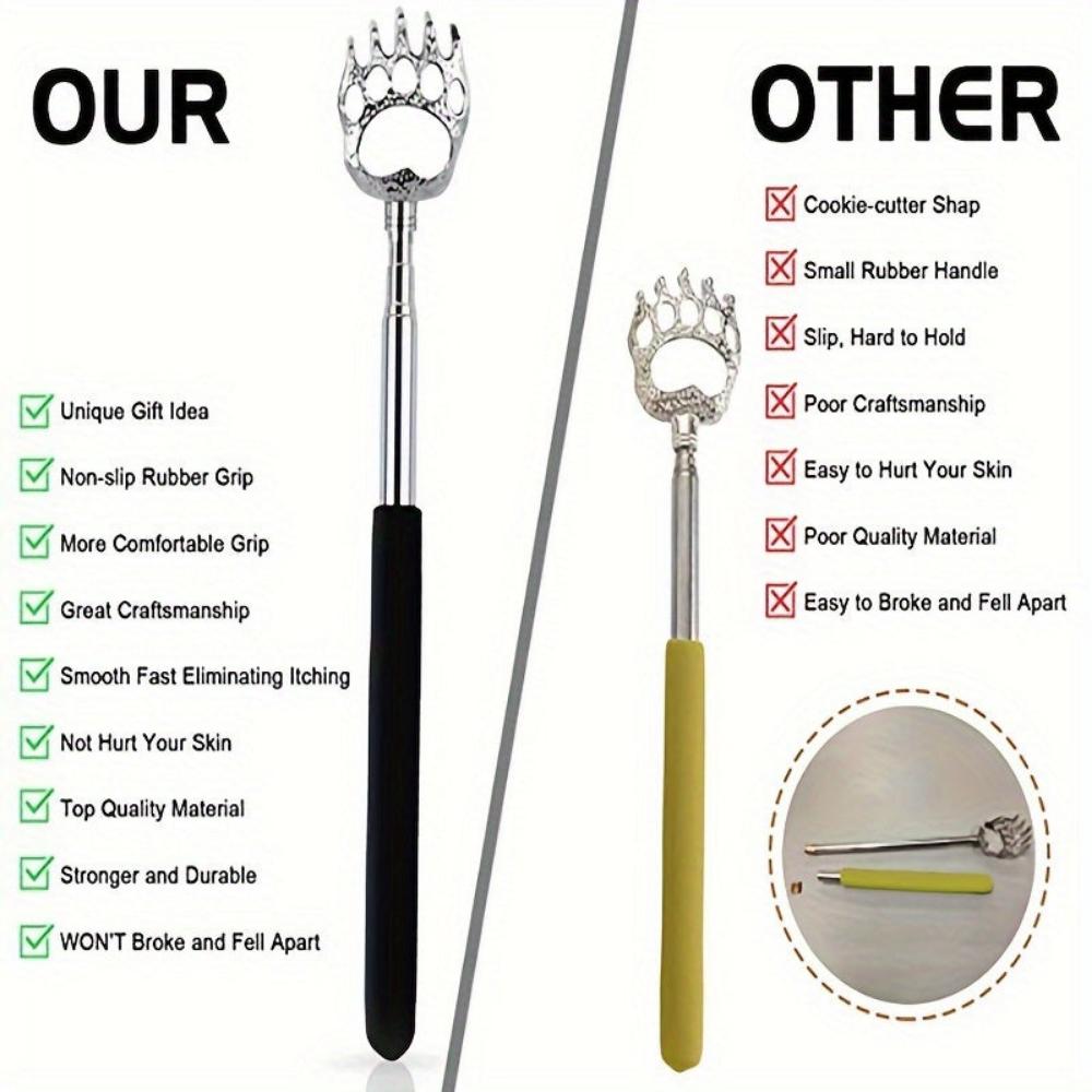 Everyday.Discount buy backscratcher itchiness telescopic blood circulation stimulations  adjustable length massager scrapers extendable telescoping targeted relieve itch hackle stainless durable construction scratcher reliving itch instagram tiktok youtube videos diy selfcare relaxation onlineshopping soothing relief lightweight effective reliable massager