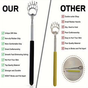 Everyday.Discount buy backscratcher itchiness telescopic blood circulation stimulations  adjustable length massager scrapers extendable telescoping targeted relieve itch hackle stainless durable construction scratcher reliving itch instagram tiktok youtube videos diy selfcare relaxation onlineshopping soothing relief lightweight effective reliable massager