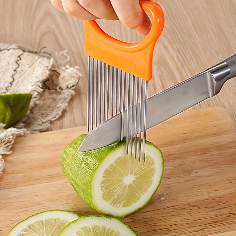 Everyday.Discount buy kitchentool stainless holder fork cutting vegetables kitchen cook utensils attachments knives fruits vegan diy slicers instagram tiktok youtube viral videos onlineshopping industrial crafted cook utensil auxiliary cuttings tomatoes onions lemons everyday foodie essential aid kitchen cooking utensil explore viral onlineshopping knives