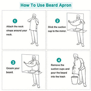 Everyday.Discount buy beard shaving apron men's hairs trimming mirror holder shavings organizer white dark diy beard shaving haircut accessories cloth collections barbershop adhesive wall mounted hanging mirror shaved hairs holders instagram travels viral tiktok youtube videos barber haircare aprons onlineshopping functional virals grooming beards 