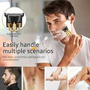 Everyday.Discount buy men's hairclipper viral shaving trimming razors barbershop beard hairs cutting devices hairclipper electric charging rechargeable scissors used by barbers one blade with trimming accessories instagram tiktok youtube videos beard barbershop diy hairclipper onlineshopping electric razor lifehack quiet groomer washable hairclipper