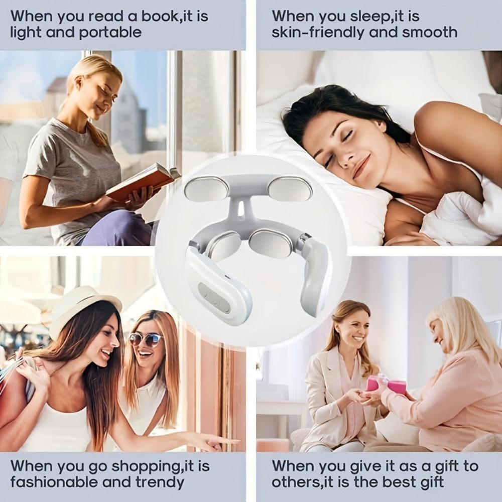 Everyday.Discount buy electronic neck shoulder massager magnetic therapy pulses pain relief wellness stiffness soreness relaxation electro pulses therapy shiatsu muscle blood circulation reliving neckpain instagram tiktok youtube videos tiredness stimulates relaxes onlineshopping electrotherapy pinched nerve compress muscle pressure neck massager
