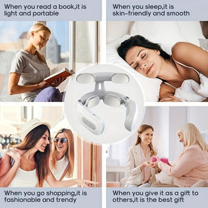 Everyday.Discount buy electronic neck shoulder massager magnetic therapy pulses pain relief wellness stiffness soreness relaxation electro pulses therapy shiatsu muscle blood circulation reliving neckpain instagram tiktok youtube videos tiredness stimulates relaxes onlineshopping electrotherapy pinched nerve compress muscle pressure neck massager