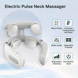 Everyday.Discount buy electronic neck shoulder massager magnetic therapy pulses pain relief wellness stiffness soreness relaxation electro pulses therapy shiatsu muscle blood circulation reliving neckpain instagram tiktok youtube videos tiredness stimulates relaxes onlineshopping electrotherapy pinched nerve compress muscle pressure neck massager