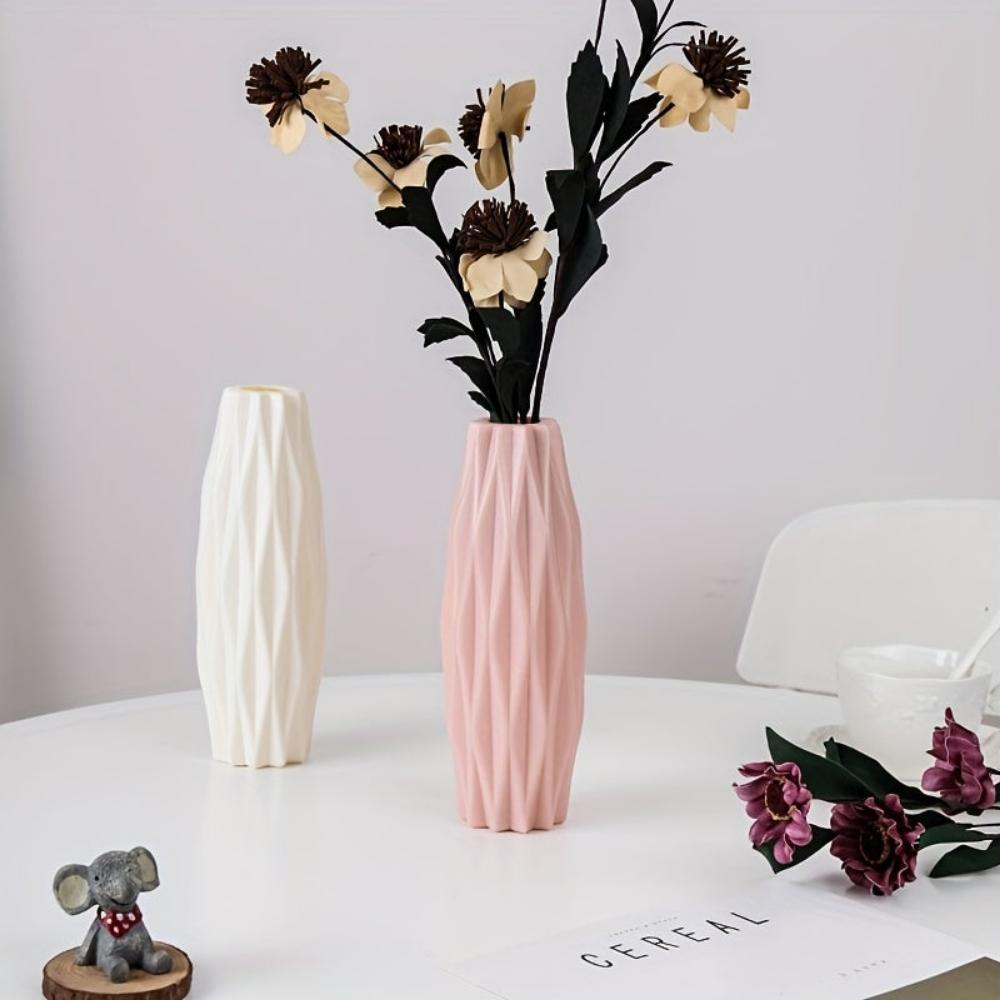 Everyday.Discount buy nordic flower vases imitation ceramic flowerpot versatile timeless tabletop scandinavian interior decoration rim vase instagram tiktok youtube videos deco flowervase function rim dried flowervase bud cylinder nordic style onlineshopping plants   european table magic funny lifehacks cute decoration cylinder vase gradient flowervase 