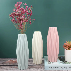 Everyday.Discount buy nordic flower vases imitation ceramic flowerpot versatile timeless tabletop scandinavian interior decoration rim vase instagram tiktok youtube videos deco flowervase function rim dried flowervase bud cylinder nordic style onlineshopping plants   european table magic funny lifehacks cute decoration cylinder vase gradient flowervase 