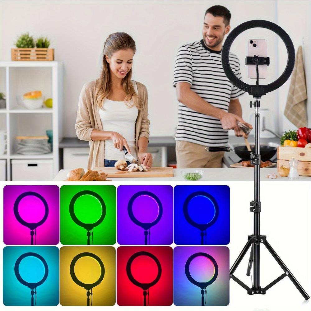 Everyday.Discount buy photography lights ledlight circel lights viral makeup social photo shoot lamps dimmable phone lighting stunning recording selfielights lighting photostudio tripod holder instagram tiktok youtube photo studios videos circel natural colors makeup multicolor livefeed streamings adjustable makeup bright lightings photos onlineshopping