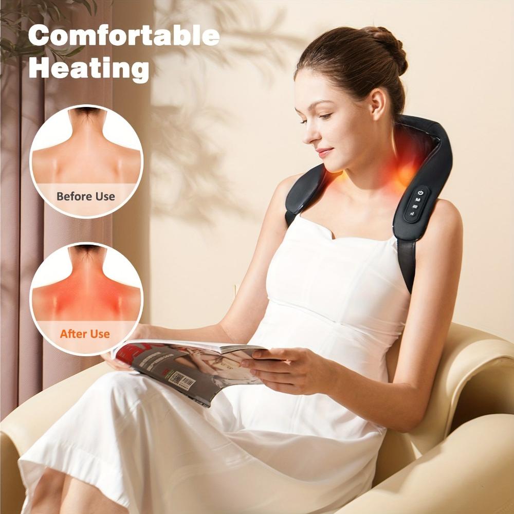 Everyday.Discount buy neck shoulder pillow legs neck massager deep kneading thermal pillows tinstagram tiktok youtube videos shiatsu neck foot shoulders massagers infrared heated viral bodymassager dual lumber pain relief cushion explore pu leather massagers  onlineshopping muscle stimulation wellness pain relief relaxation selfcare health therapy 