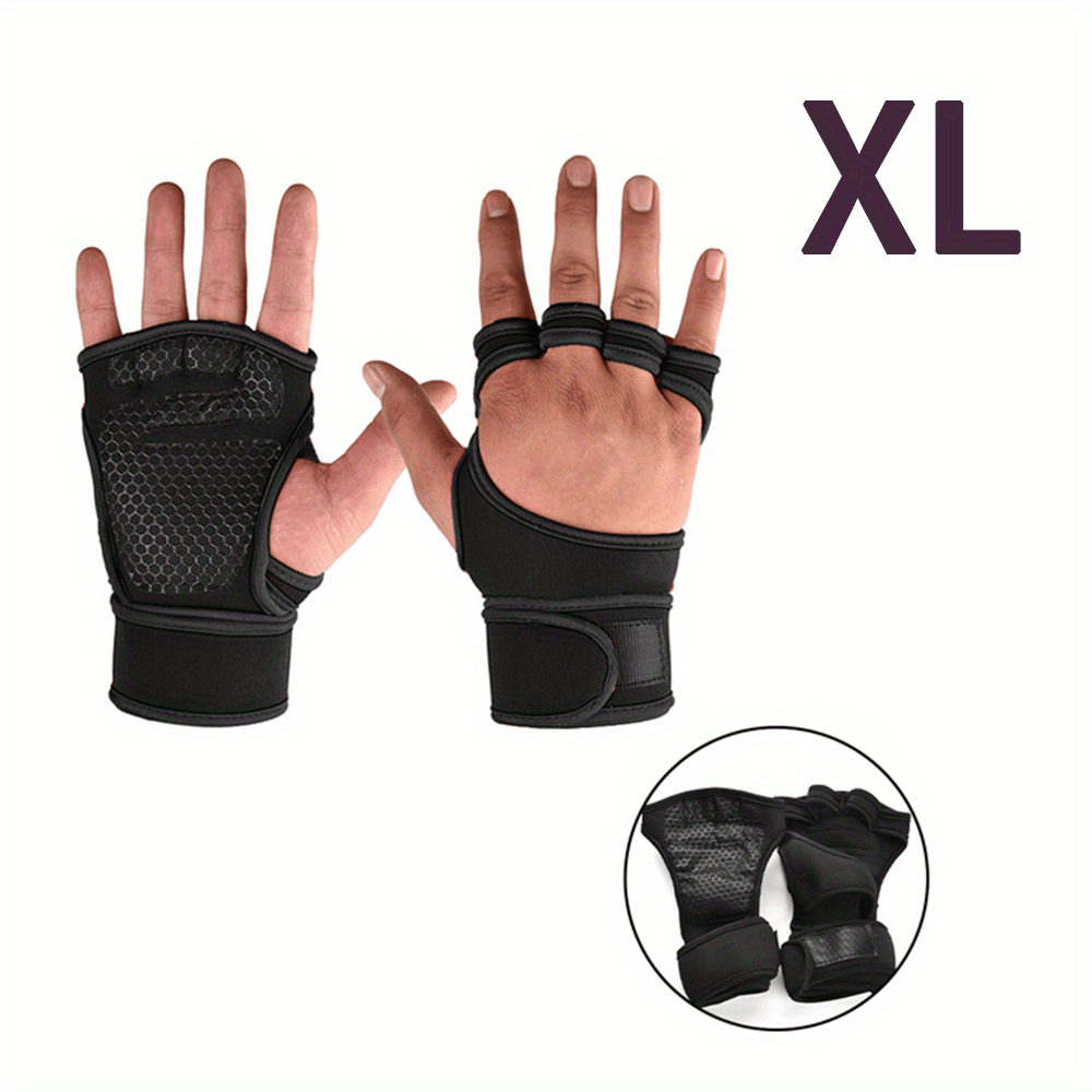 Everyday.Discount buy sports gloves halffinger nonskid bodybuilding antislip gym gloves workouts exercise gymnastic handglove hand palm breathable hand protection crossfits instagram tiktok youtube videos sports wrist glove dumbbell cycle crossfits powerlifting weightlifting fitness gloves online shopping men's exercise women's versatile protection
