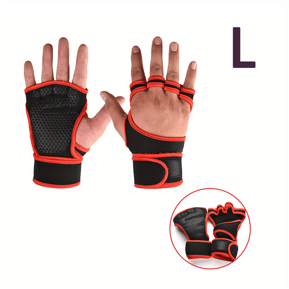 Everyday.Discount buy sports gloves halffinger nonskid bodybuilding antislip gym gloves workouts exercise gymnastic handglove hand palm breathable hand protection crossfits instagram tiktok youtube videos sports wrist glove dumbbell cycle crossfits powerlifting weightlifting fitness gloves online shopping men's exercise women's versatile protection