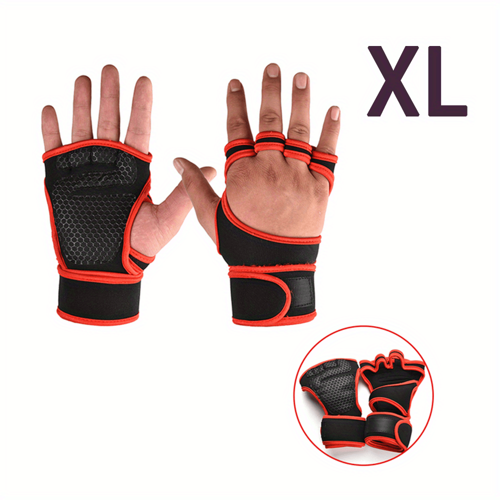 Everyday.Discount buy sports gloves halffinger nonskid bodybuilding antislip gym gloves workouts exercise gymnastic handglove hand palm breathable hand protection crossfits instagram tiktok youtube videos sports wrist glove dumbbell cycle crossfits powerlifting weightlifting fitness gloves online shopping men's exercise women's versatile protection