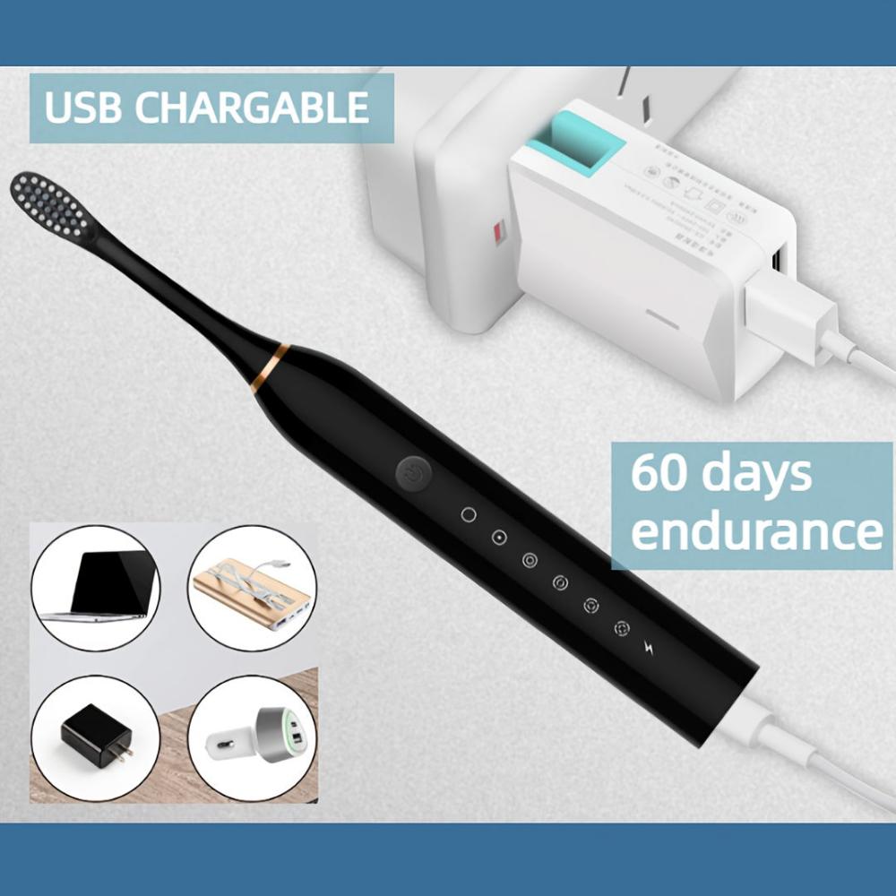 Everyday.Discount buy ultrasonic tooth brushes wireless charging oral dental toothbrush DIY dental cleaning instagram tiktok youtube videos viral teeth whitening magic vibration sensitive bristle wireless connectivity technology oral hygiene healthcare sonicare tartar stain removal toothcare onlineshopping fashionista travel whitening brushheads included 