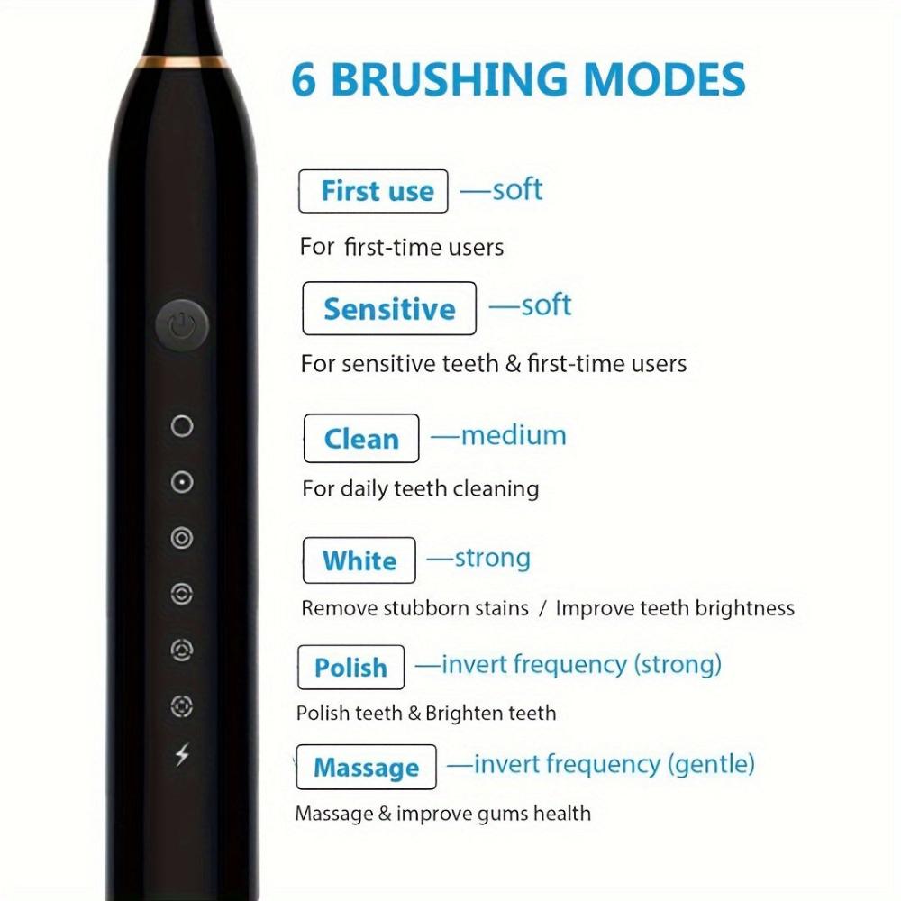 Everyday.Discount buy ultrasonic tooth brushes wireless charging oral dental toothbrush DIY dental cleaning instagram tiktok youtube videos viral teeth whitening magic vibration sensitive bristle wireless connectivity technology oral hygiene healthcare sonicare tartar stain removal toothcare onlineshopping fashionista travel whitening brushheads included 