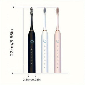 Everyday.Discount buy ultrasonic tooth brushes wireless charging oral dental toothbrush DIY dental cleaning instagram tiktok youtube videos viral teeth whitening magic vibration sensitive bristle wireless connectivity technology oral hygiene healthcare sonicare tartar stain removal toothcare onlineshopping fashionista travel whitening brushheads included 