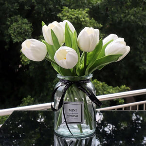 Everyday.Discount buy tulips decorative artificial tulips dutch flowers interior vase flower  pinterest tulip holland wooden clomps instagram influencer easter flower pinterest tiktok youtube videos easter holiday gifts mothers day enchanting greenery indoors floral tulip realistic bendable vase tulip lifelike bunch fast shipping onlineshop festive arrangements
