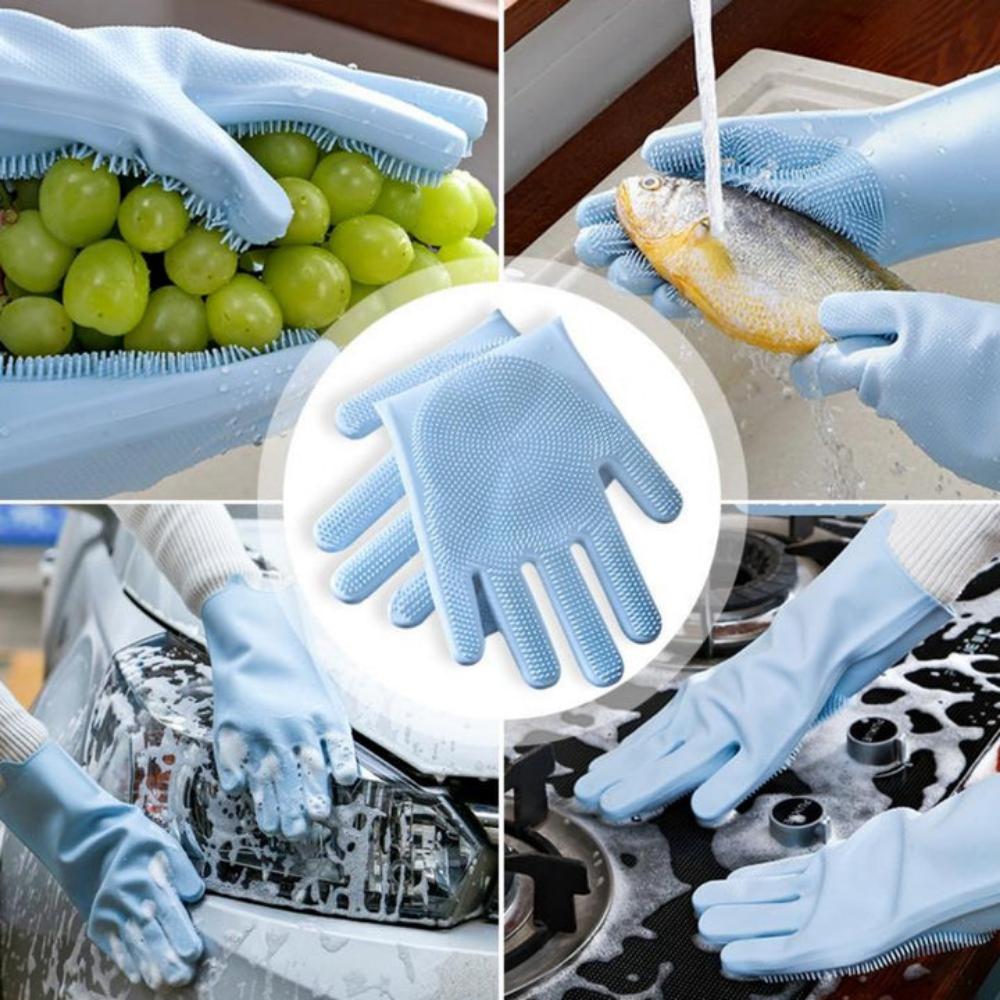 Everyday.Discount buy dishwash gloves silicon scrubbers sponge mitten gentle softcare handwash glove efficient kitchen durable reusable designed gardening dogs car cooking multipack wash temperature resistant diy scrubbing glove hygiene household essentials  instagram tiktok youtube videos magic household popular wipe supplies onlineshopping