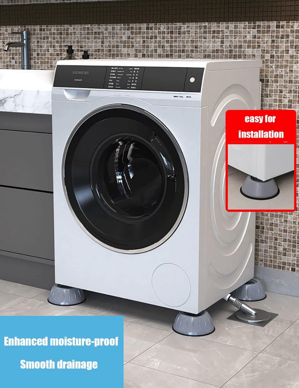 Everyday.Discount buy feet dampener washmachine tumble dryers reduce vibration foot silent vibration noise pollution movement pads reduce refrigerator walking washmachine adjustable absorbing pads freezers while cooling noise pollutions household appliances instagram tiktok youtube videos onlineshopping innovative safety absorption dampeners