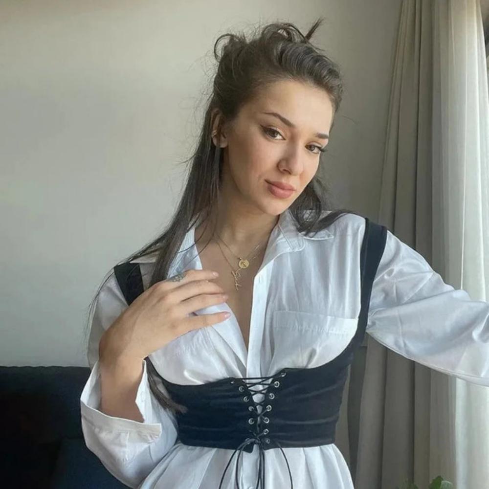 Everyday.Discount buy women's corsets stylish under bust bustierre belly bodice straps
versatile swanky stylish eyelet shape wear modish edgy bodyshaper slimming sizes viral  glamorous fashionista eyelet girdle instagram tiktok youtube videos fashionblogger belly cinche solid colors magic bodyshaper swanky onlineshopping dark brown classy clothes  