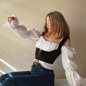 Everyday.Discount buy women's corsets stylish under bust bustierre belly bodice straps
versatile swanky stylish eyelet shape wear modish edgy bodyshaper slimming sizes viral  glamorous fashionista eyelet girdle instagram tiktok youtube videos fashionblogger belly cinche solid colors magic bodyshaper swanky onlineshopping dark brown classy clothes  