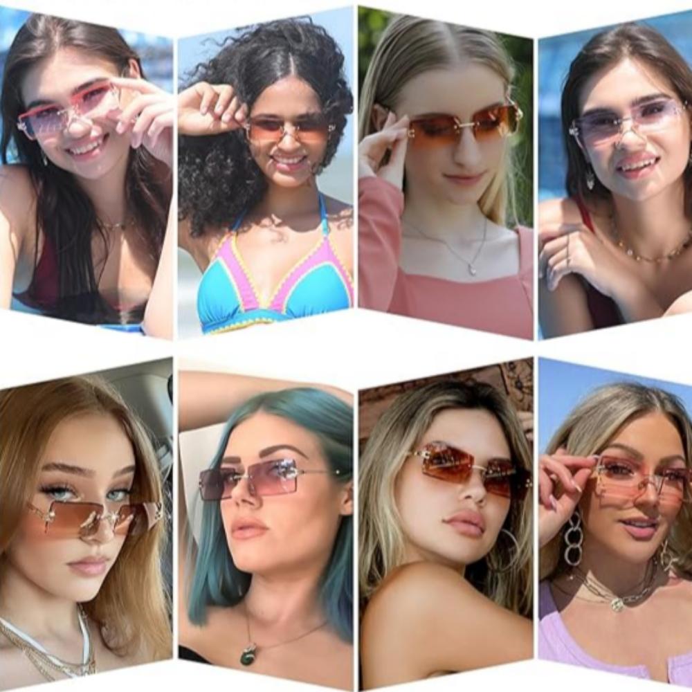 Everyday.Discount buy women fashionable sunglasses onlineshopping polarized women uv protection eyewear eyefashion summer vacation traveling sun shades car night vision beautiful driving glasses frameless transparent rimless polarized shade fashionista style  explore instagram tiktok youtube videos minimalistic stylish narrow glasses onlineshop