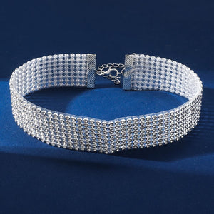 Everyday.Discount buy women's diamond collars zircon inlay crystal stone choker tiktok instagram youtube videos women fasionista rhinestone multilayer choker cute necklaces around neck fashionable dream collar cubic zircon stones crystals collar onlineshopping  feminine dazzling summer bombshell necklace jewelry beautiful inspiration viral chokers