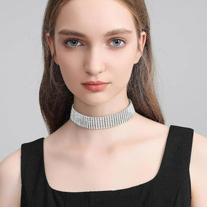 Everyday.Discount buy women's diamond collars zircon inlay crystal stone choker tiktok instagram youtube videos women fasionista rhinestone multilayer choker cute necklaces around neck fashionable dream collar cubic zircon stones crystals collar onlineshopping  feminine dazzling summer bombshell necklace jewelry beautiful inspiration viral chokers