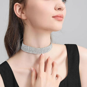 Everyday.Discount buy women's diamond collars zircon inlay crystal stone choker tiktok instagram youtube videos women fasionista rhinestone multilayer choker cute necklaces around neck fashionable dream collar cubic zircon stones crystals collar onlineshopping  feminine dazzling summer bombshell necklace jewelry beautiful inspiration viral chokers