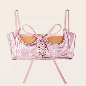 Everyday.Discount buy women's artificial pu leather dark colors leash corsets under bust waist wear instagram tiktok youtube fashionista viral style bodices bustierre bodyshaper elastic belly classy correction onlineshopping corset bodytop popular styles fashionable breathable explore glamorous beautiful secret solid color gothic modish eyelet corsettop