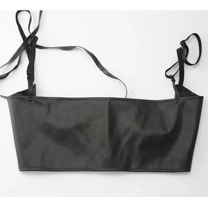 Everyday.Discount buy women's artificial pu leather dark colors leash corsets under bust waist wear instagram tiktok youtube fashionista viral style bodices bustierre bodyshaper elastic belly classy correction onlineshopping corset bodytop popular styles fashionable breathable explore glamorous beautiful secret solid color gothic modish eyelet corsettop